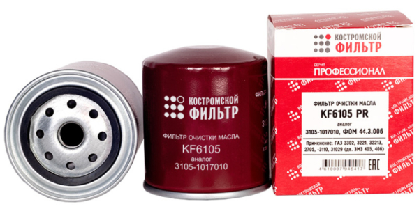 Фильтр очистки масла KF6105 PR (3105-1017010, ФОМ44.3.006) «Профессионал»