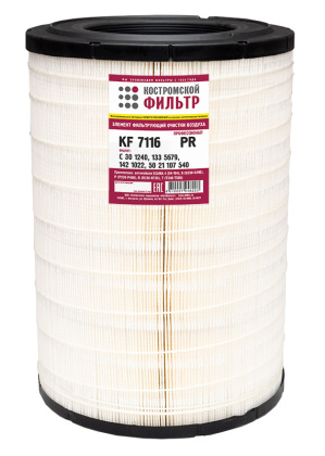 Элемент фильтрующий очистки воздуха KF7116 PR (С301240) «Профессионал»